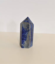 Load image into Gallery viewer, Lapis Lazuli Tower/Point Natural Crystal Large 110x50x42mm - Crystal King Australia