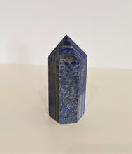 Load image into Gallery viewer, Lapis Lazuli Tower/Point Natural Crystal Large 110x50x42mm - Crystal King Australia