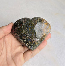 Load image into Gallery viewer, Ocean Jasper Heart Natural 90x80mm - Crystal King Australia