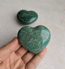 Load image into Gallery viewer, Amazonite Heart Natural x 1 (Medium - 60x50mm) - Crystal King Australia