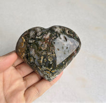 Load image into Gallery viewer, Ocean Jasper Heart Natural 90x80mm - Crystal King Australia