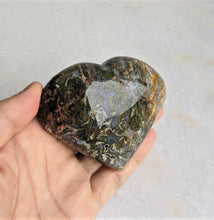 Load image into Gallery viewer, Ocean Jasper Heart Natural 90x80mm - Crystal King Australia