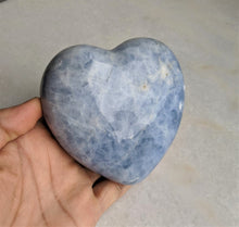 Load image into Gallery viewer, Blue Calcite Heart Natural 105x105mm - Crystal King Australia
