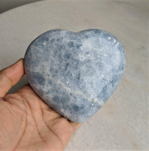 Load image into Gallery viewer, Blue Calcite Heart Natural 120x105mm - Crystal King Australia