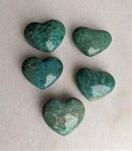 Load image into Gallery viewer, Amazonite Heart Natural x 1 (Medium - 60x50mm) - Crystal King Australia