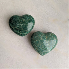 Load image into Gallery viewer, Amazonite Heart Natural x 1 (Medium - 60x50mm) - Crystal King Australia