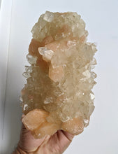 Load image into Gallery viewer, Apophyllite with Orange Stilbite Crystal cluster (160x100mm) - Crystal King Australia