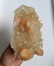 Load image into Gallery viewer, Apophyllite with Orange Stilbite Crystal cluster (160x100mm) - Crystal King Australia