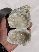 Load image into Gallery viewer, Moroccan Quartz Geode Pair (90mm) QG048