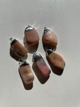 Load image into Gallery viewer, 1 x Pink Opal Crystal Pendant Natural PD032