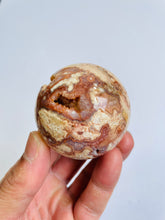 Load image into Gallery viewer, Pink Lace Agate sphere AG189
