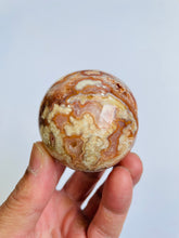 Load image into Gallery viewer, Pink Lace Agate sphere AG189