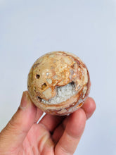 Load image into Gallery viewer, Pink Lace Agate sphere AG189