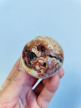 Load image into Gallery viewer, Pink Lace Agate sphere AG186