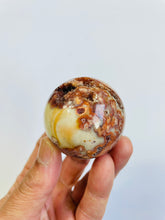 Load image into Gallery viewer, Pink Lace Agate sphere AG186