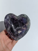 Load image into Gallery viewer, Rainbow Fluorite Crystal Heart Bowl P020