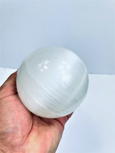 Load image into Gallery viewer, Selenite Crystal Sphere Large 10cm x 1 (SN028)