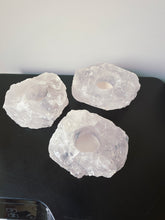 Load image into Gallery viewer, Quartz Natural Tealight Candle Holder TL02 x1
