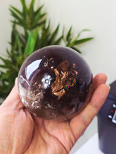 Load image into Gallery viewer, Rainbow Smokey Quartz Sphere 960g S217
