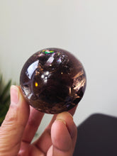 Load image into Gallery viewer, Rainbow Smokey Quartz Sphere S221
