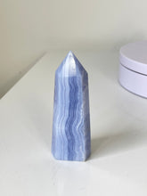 Load image into Gallery viewer, Blue Lace Agate Tower High Grade T181a
