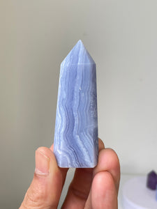 Blue Lace Agate Tower High Grade T181a