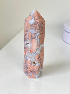 Pink Agate Tower High Grade T193a