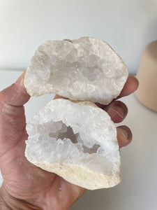 Moroccan Quartz Geode Pair (90mm) QG071