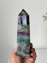 Load image into Gallery viewer, Large Rainbow Fluorite Crystal Tower T245a

