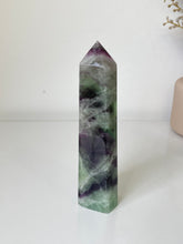 Load image into Gallery viewer, Large Rainbow Fluorite Crystal Tower T247a
