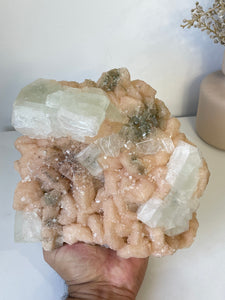 Green Apophyllite Natural Cluster AP750a