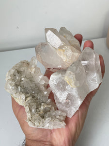 Himalayan quartz clusters pack of 3 - K310