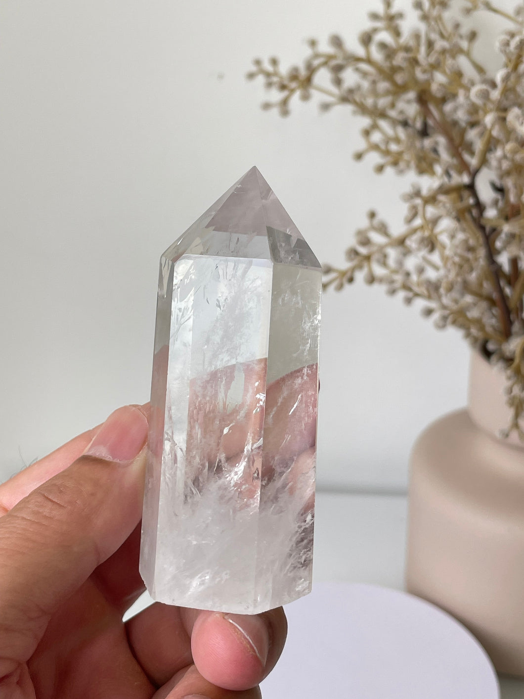 Clear Quartz Tower High Grade T273a