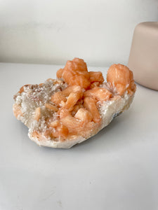 Stilbite with Prehnite Crystal Cluster AP566a