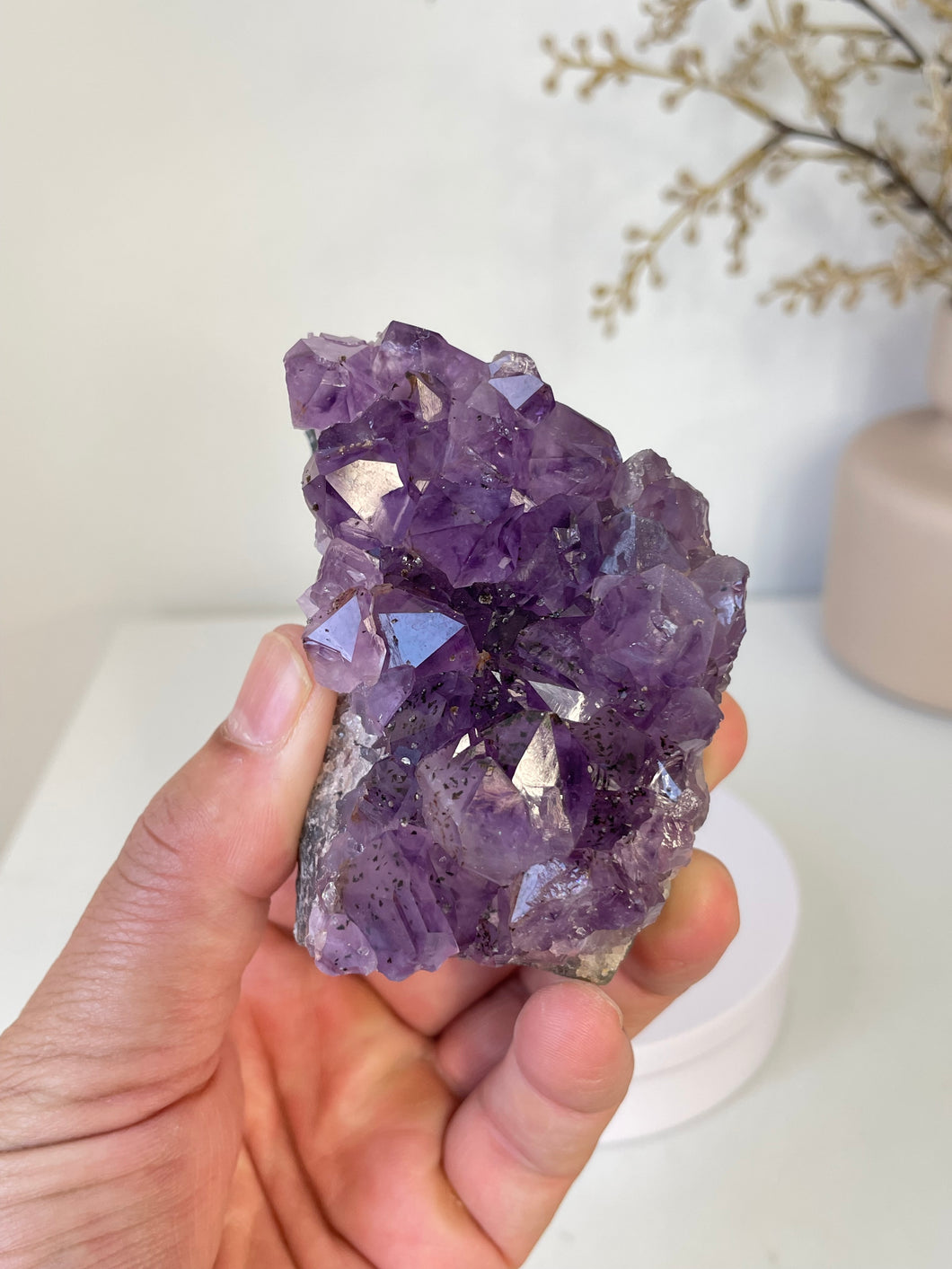 Amethyst High-Grade Natural Crystal Cluster A461