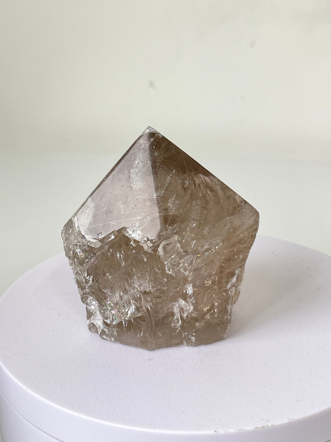 Smoky Quartz Crystal Point Free Standing T290a