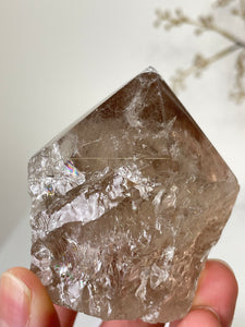 Smoky Quartz Crystal Point Free Standing T290a