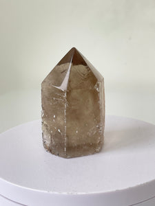 Smoky Quartz Crystal Point Free Standing T291a