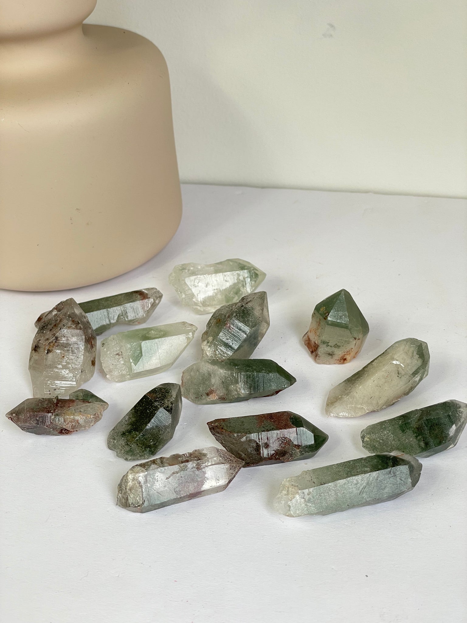 Green Phantom Quartz Crystals x (Q258) – Crystal King Australia