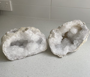 Moroccan Quartz Geode Pair Large (2.5-3kg) QG077