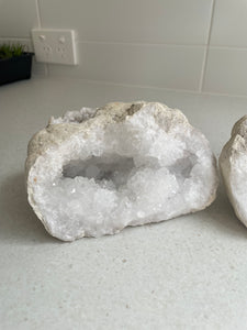 Moroccan Quartz Geode Pair Large (2.5-3kg) QG077