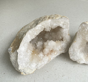 Moroccan Quartz Geode Pair Large (2.5-3kg) QG078