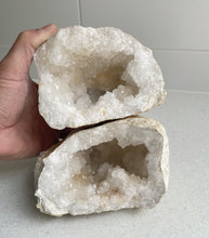 Load image into Gallery viewer, Moroccan Quartz Geode Pair Large (2.5-3kg) QG078
