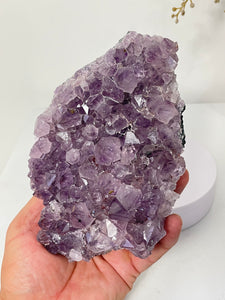 Amethyst Natural Crystal Cluster A477
