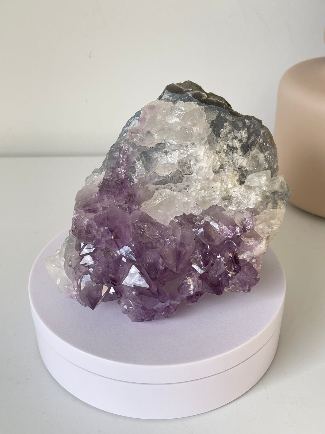 Amethyst Natural Crystal Cluster A455