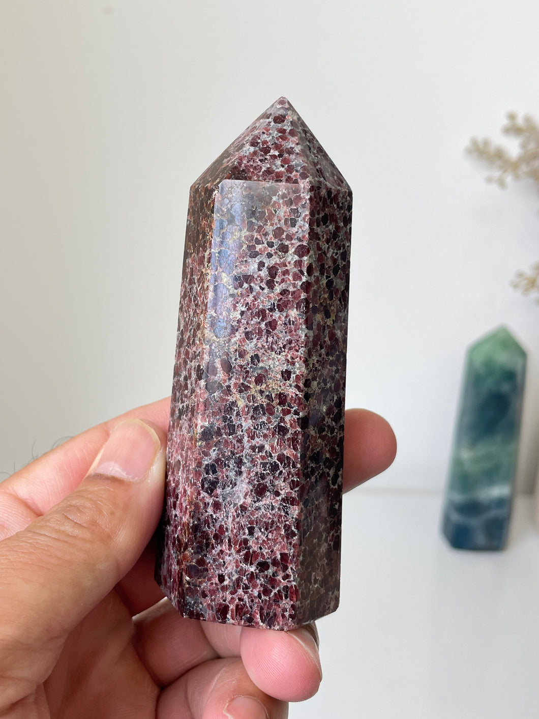 Garnet Crystal Tower T263a