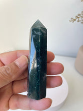 Load image into Gallery viewer, Moss Agate Tower High Grade Crystal T220a
