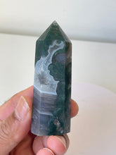 Load image into Gallery viewer, Moss Agate Tower High Grade Crystal T223a
