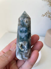 Load image into Gallery viewer, Moss Agate Tower High Grade Crystal T218a
