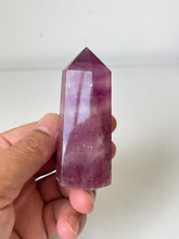 Load image into Gallery viewer, Pink Purple Fluorite Crystal Tower T257a
